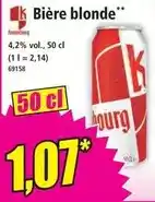 Norma Bière blonde offre