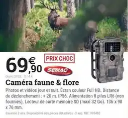 Espace emeraude SEMAC Camera faune & flore offre