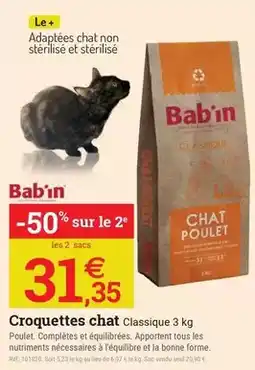 Espace emeraude Tous - croquettes chat classique offre