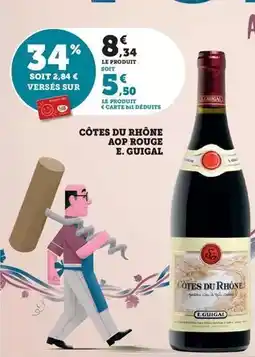 Maximarché Côtes du rhône aop rouge e. guigal offre