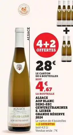 Maximarché Aop blanc demi-sec gewurztraminer grande réserve offre