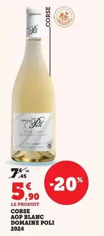 Maximarché Corse aop blanc offre