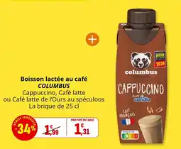 Coccinelle Supermarché Boisson lactée au café COLUMBUS offre