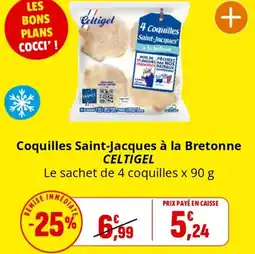 Coccinelle Supermarché Coquilles saint-jacques à la bretonne CELTIGEL offre