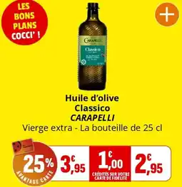 Coccinelle Supermarché Huile d'olive Classico CARAPELLI offre