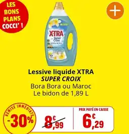 Coccinelle Supermarché Lessive liquide XTRA SUPER CROIX offre