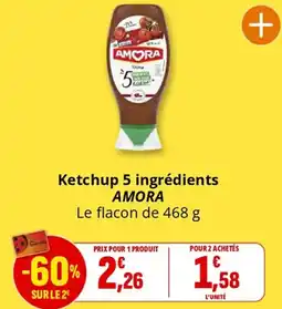 Coccinelle Supermarché Ketchup 5 ingrédients AMORA offre