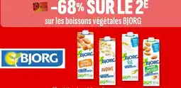 Coccinelle Supermarché sur les boissons végétales BJORG offre