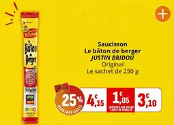Coccinelle Supermarché Saucisson Le bâton de berger JUSTIN BRIDOU Original offre