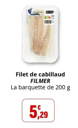 Coccinelle Supermarché Filet de cabillaud FILMER offre