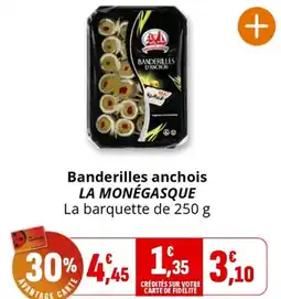 Coccinelle Supermarché Banderilles anchois LA MONÉGASQUE offre