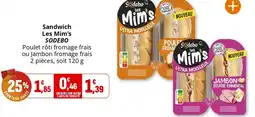 Coccinelle Supermarché Sandwich Les Mim's SODEBO offre