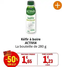 Coccinelle Supermarché Kéfir à boire ACTIVIA offre