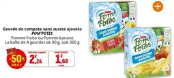 Coccinelle Supermarché Gourde de compote sans sucres ajoutés POM'POTES offre
