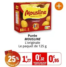 Coccinelle Supermarché Purée MOUSLINE offre