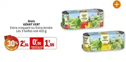 Coccinelle Supermarché Maïs GÉANT VERT offre