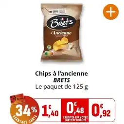 Coccinelle Supermarché Chips à l'ancienne BRETS offre