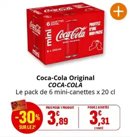 Coccinelle Supermarché Coca-Cola Original COCA-COLA offre