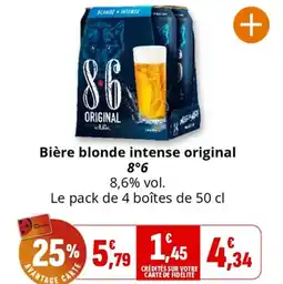 Coccinelle Supermarché Bière blonde intense original offre