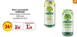 Coccinelle Supermarché Bière aromatisée SOMERSBY offre