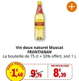 Coccinelle Supermarché Vin doux naturel Muscat FRONTIGNAN offre