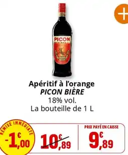 Coccinelle Supermarché Apéritif à l'orange PICON BIÈRE offre