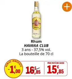 Coccinelle Supermarché Rhum HAVANA CLUB offre