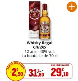 Coccinelle Supermarché Whisky Regal offre
