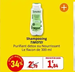 Coccinelle Supermarché Shampooing TIMOTEI offre