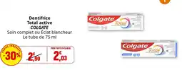 Coccinelle Supermarché Dentifrice Total active COLGATE offre