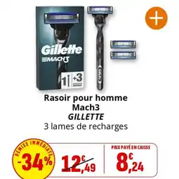 Coccinelle Supermarché Rasoir pour homme Mach3 GILLETTE offre