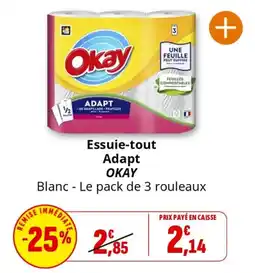 Coccinelle Supermarché Essuie-tout Adapt OKAY offre