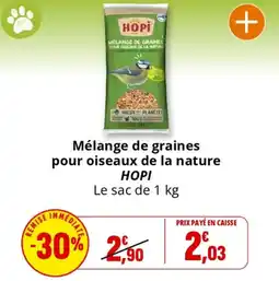 Coccinelle Supermarché Mélange de graines pour oiseaux de la nature HOPI offre