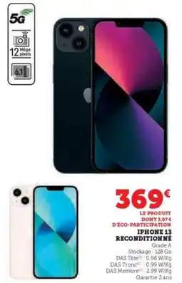 Super U Iphone 13 reconditionné offre