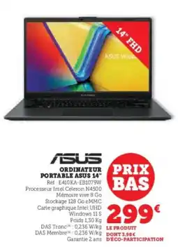 Super U Ordinateur prix offre