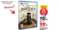 Super U Jeu ps5 ghost of yotei offre