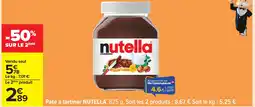 Carrefour NUTELLA Pâte à tartiner offre
