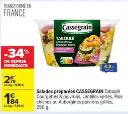 Carrefour CASSEGRAIN Salades préparées offre
