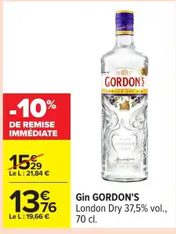Carrefour GORDON'S Gin offre