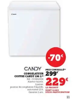 Super U Congelateur coffre candy offre