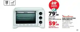 Super U Mini four optimo moulinex offre