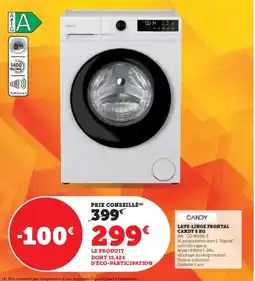 Super U Lave-linge frontal candy offre