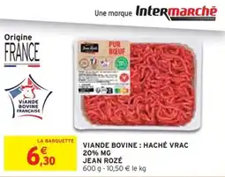 Intermarché Viande bovine: haché vrac offre