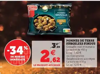 Super U Pommes de terre surgelees Findus offre