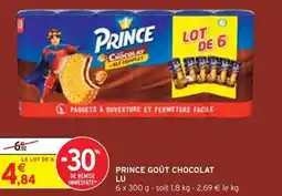 Intermarché Prince goût chocolat lu offre