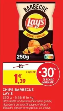 Intermarché Chips barbecue lay's offre