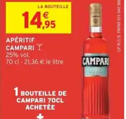 Intermarché Apéritif campari offre