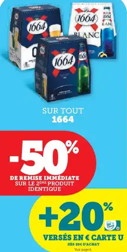 U Express SUR TOUT 1664 offre