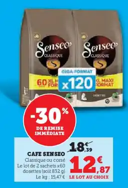 U Express Cafe senseo offre