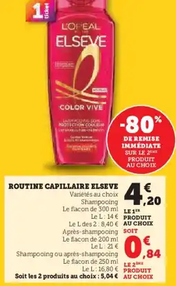 U Express Routine capillaire elseve offre